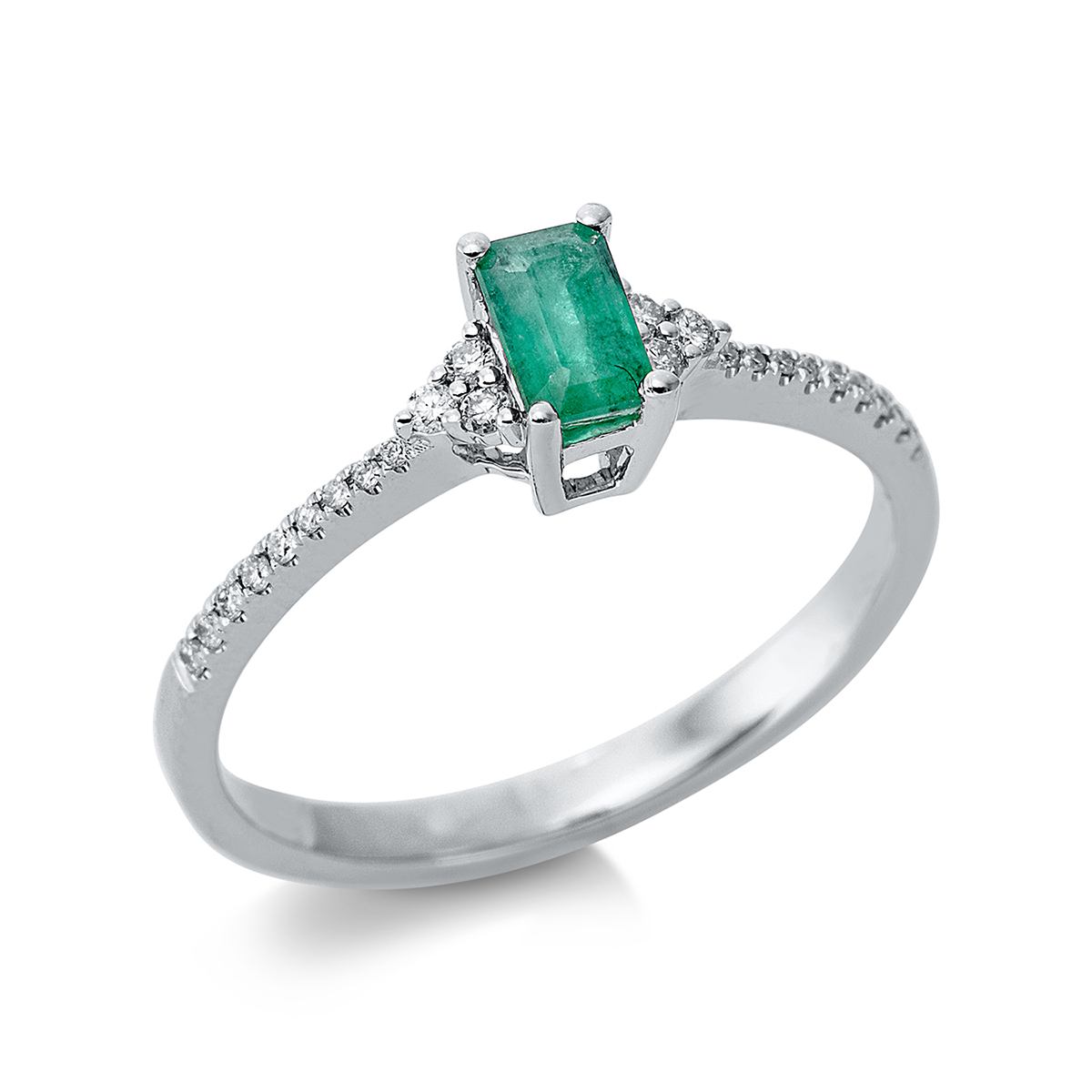 Ring 4er-Krappe 18 kt WG