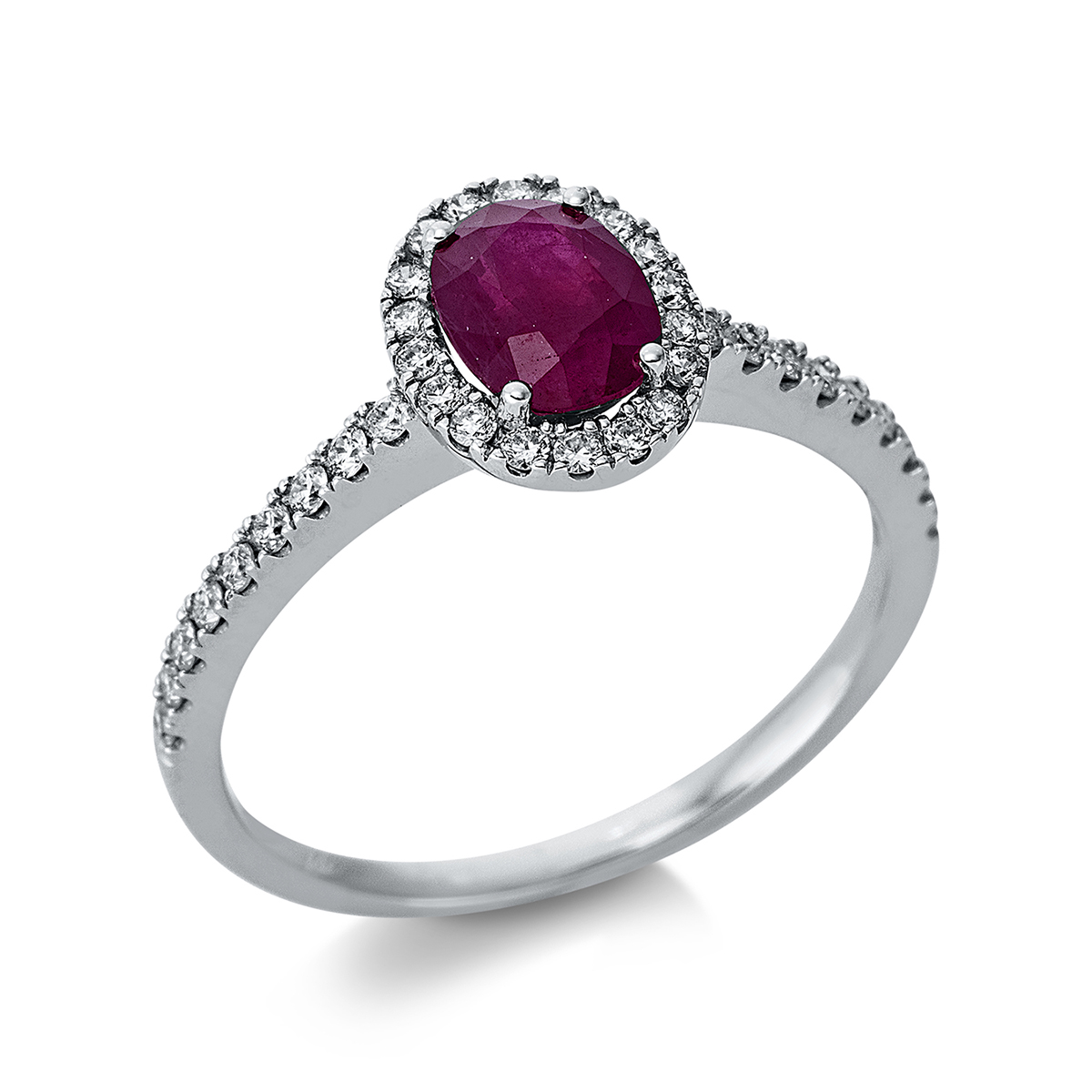Ring 4er-Krappe 18 kt WG