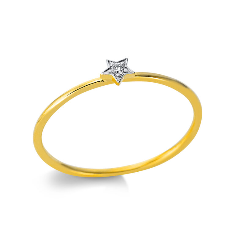 Ring 18 kt GG "Stern"