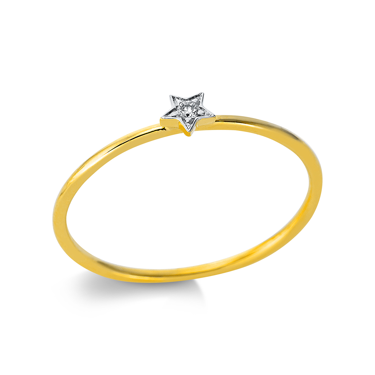 Ring 18 kt GG "Stern"