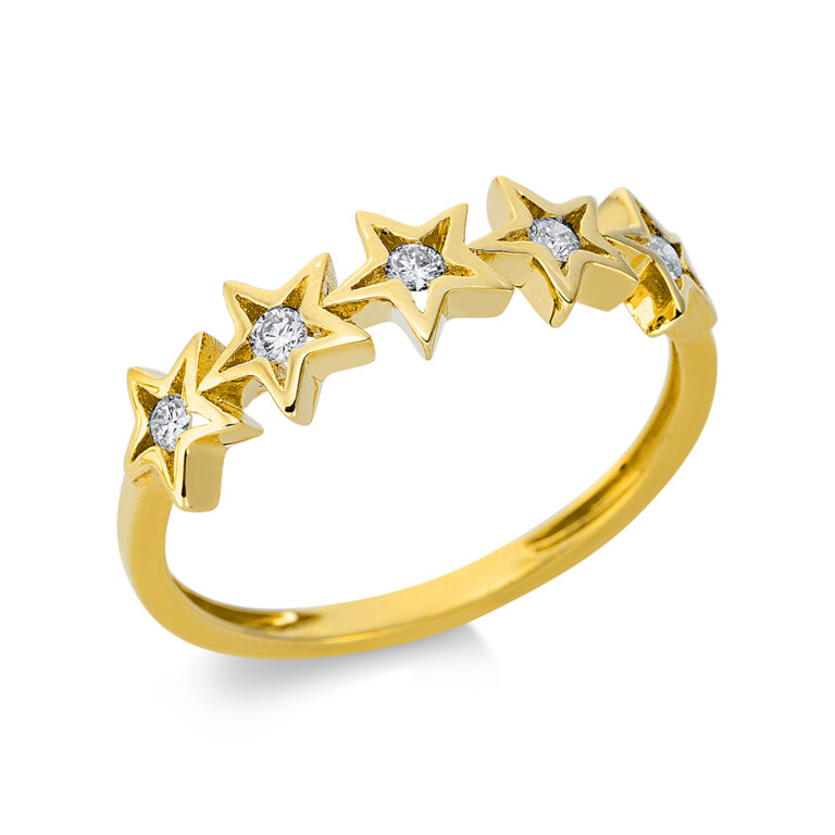 Ring 18 kt GG "Stern"