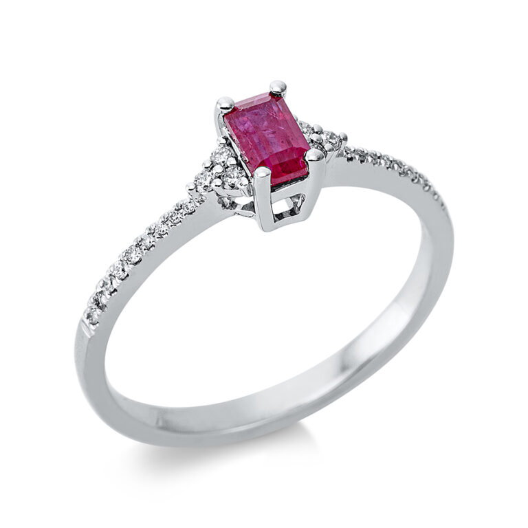 Ring 4er-Krappe 18 kt WG