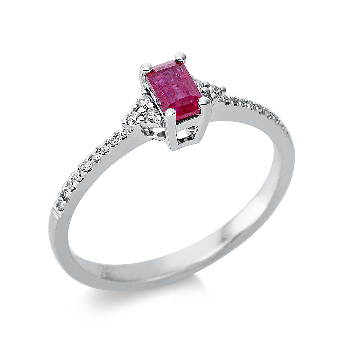 Ring 4er-Krappe 18 kt WG