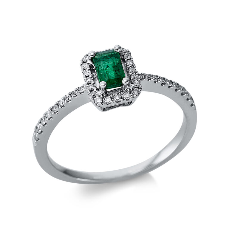 Ring 4er-Krappe 18 kt WG