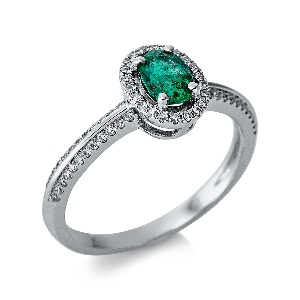 Ring 4er-Krappe 18 kt WG