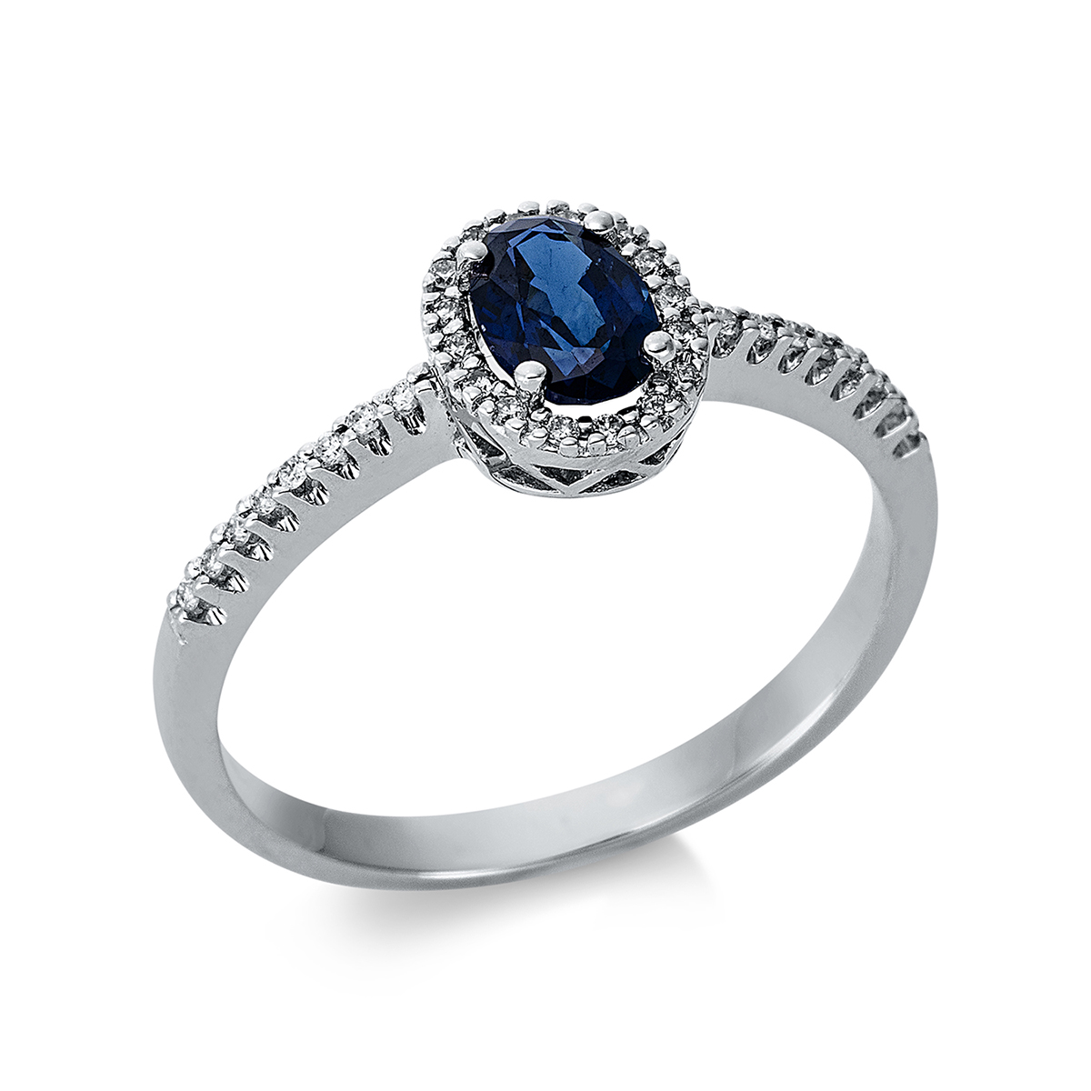 Ring 4er-Krappe 18 kt WG