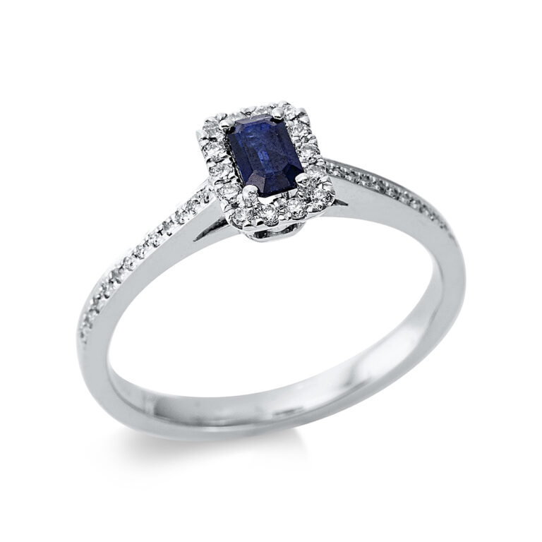 Ring 4er-Krappe 18 kt WG
