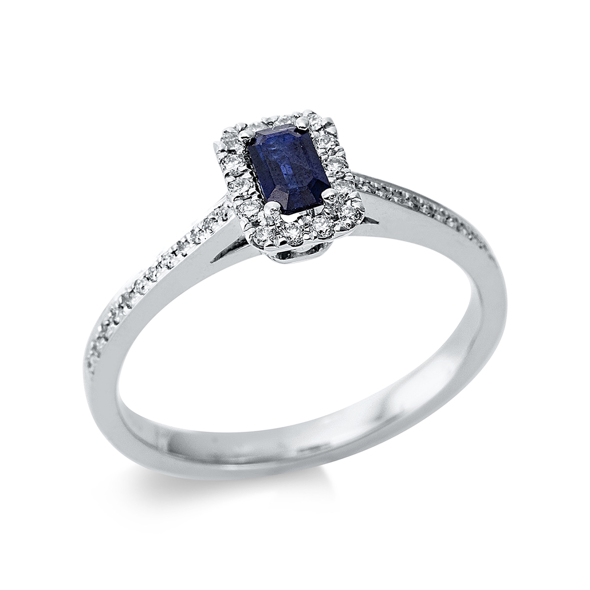 Ring 4er-Krappe 18 kt WG