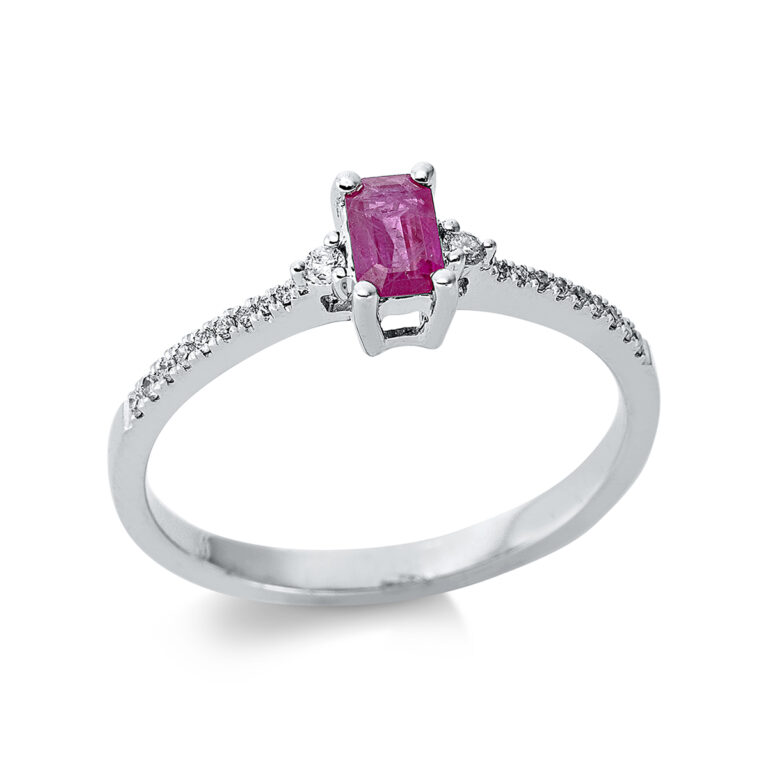 Ring 4er-Krappe 18 kt WG