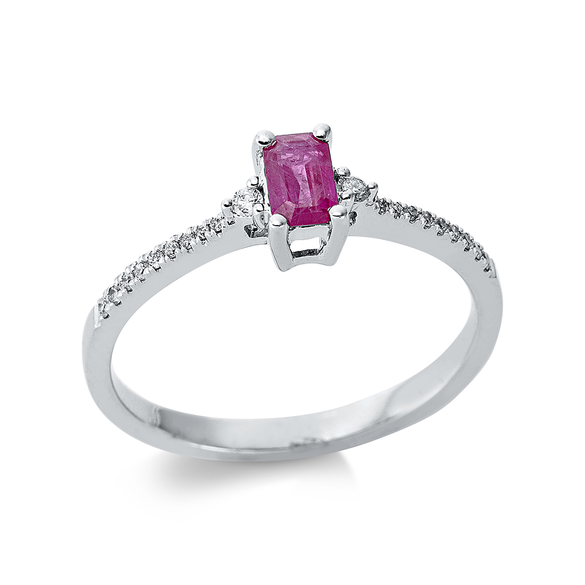 Ring 4er-Krappe 18 kt WG