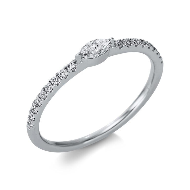 Ring 2er-Krappe 18 kt WG