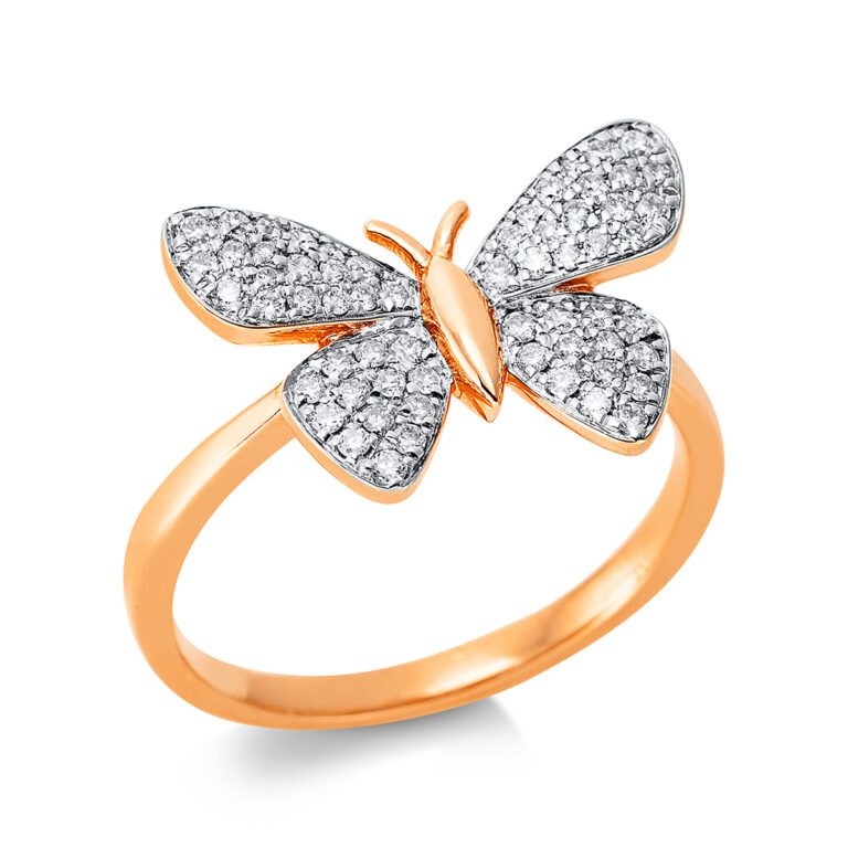 Ring 18 kt RG "Schmetterling"