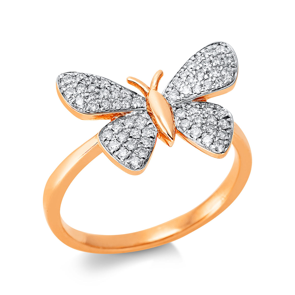 Ring 18 kt RG "Schmetterling"