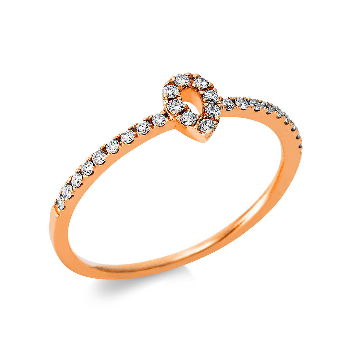 Ring 18 kt RG "Tropfen"