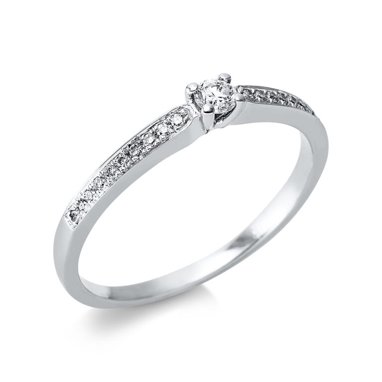 Ring 4er-Krappe 18 kt WG