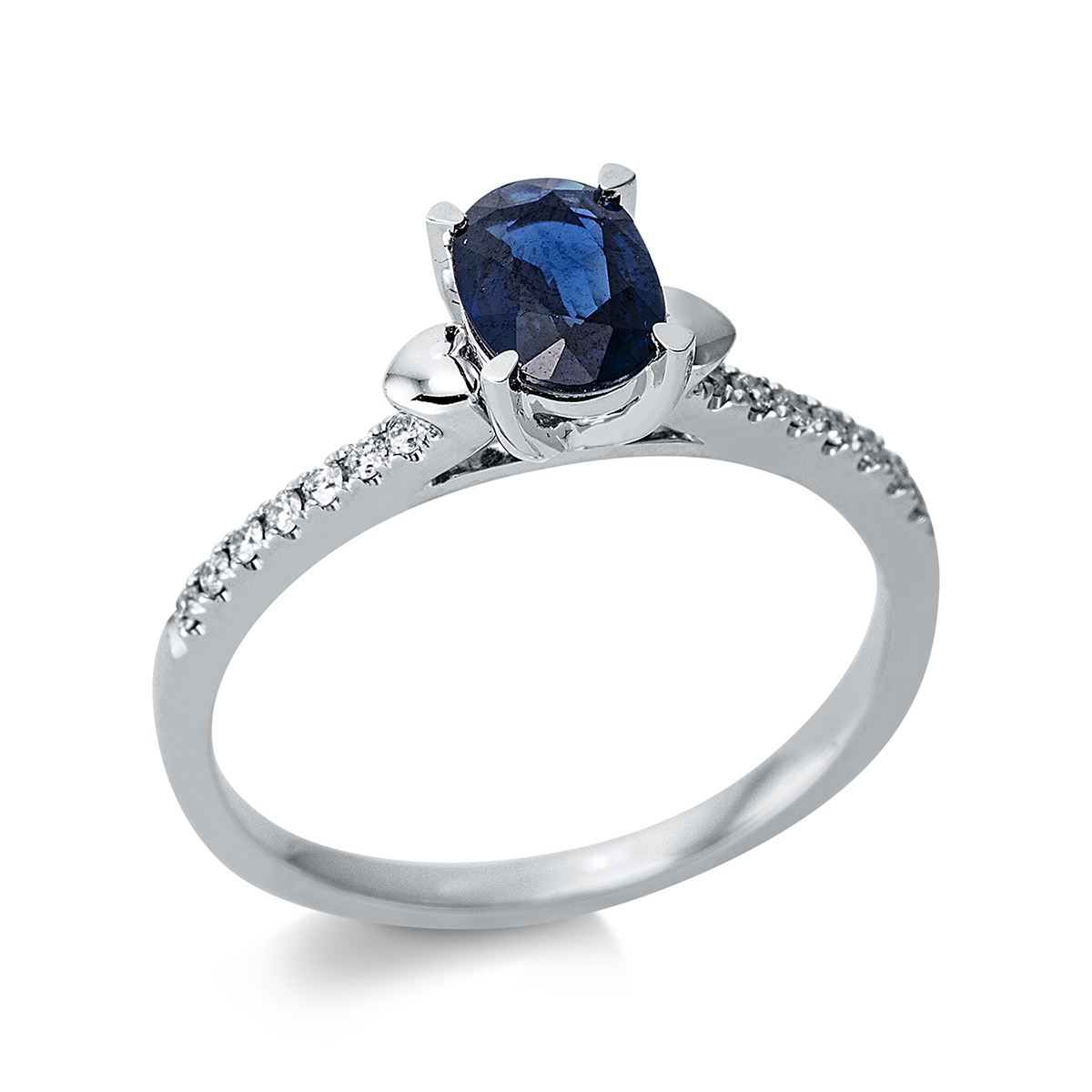 Ring 4er-Krappe 18 kt WG