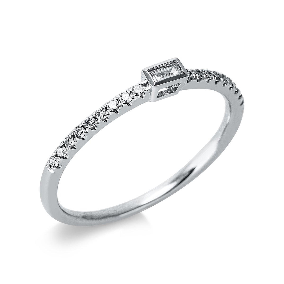 Ring 4er-Krappe 18 kt WG