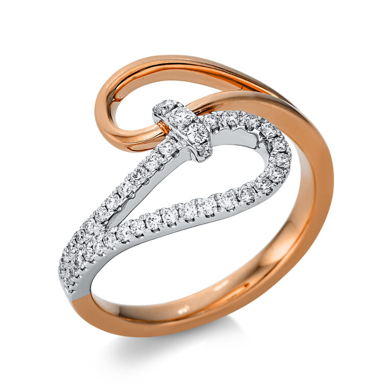 Ring 18 kt RG+WG