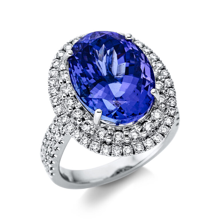 Ring 4er-Krappe 18 kt WG