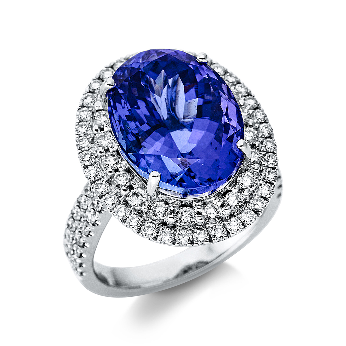Ring 4er-Krappe 18 kt WG