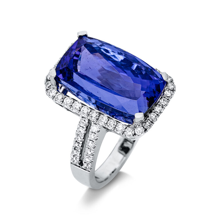 Ring 4er-Krappe 18 kt WG
