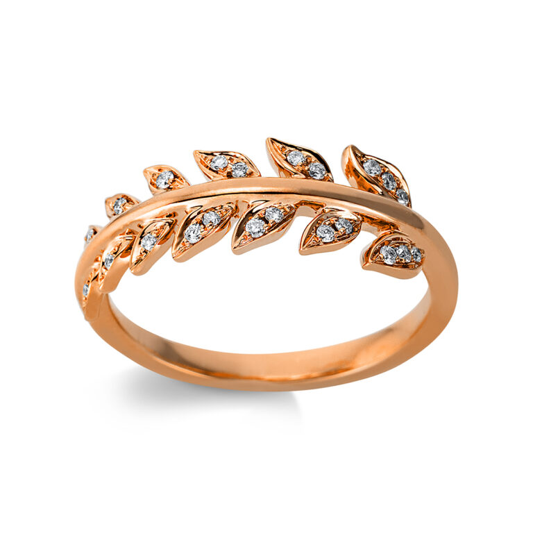 Ring 18 kt RG "Feder"
