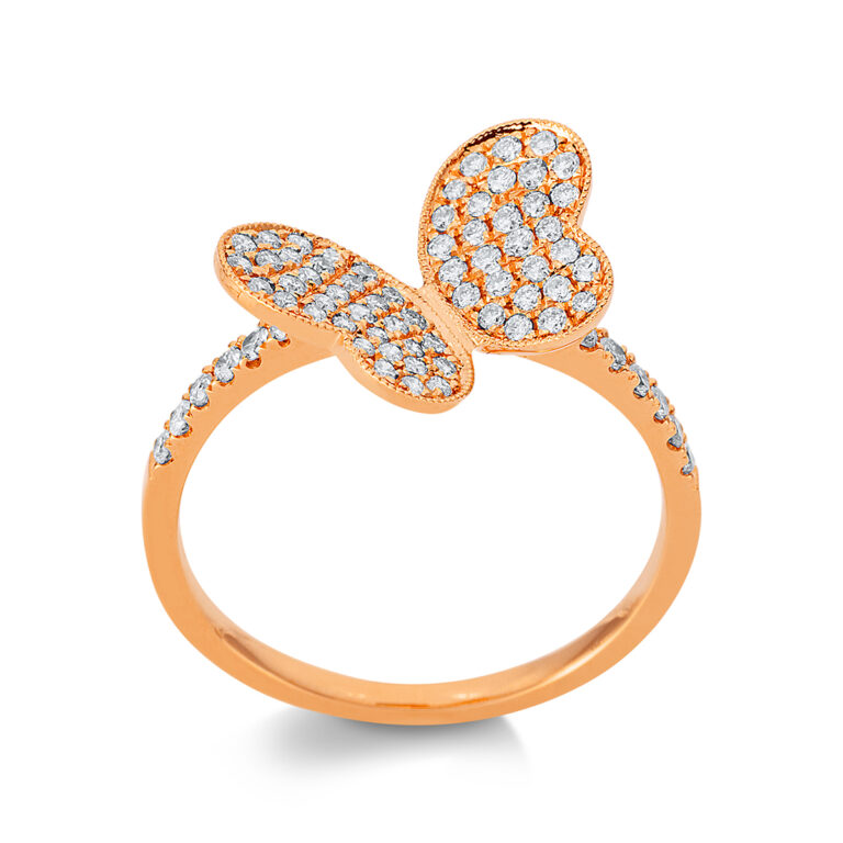Ring 18 kt RG "Schmetterling"