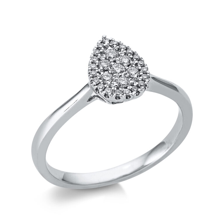Ring 18 kt WG "Tropfen"