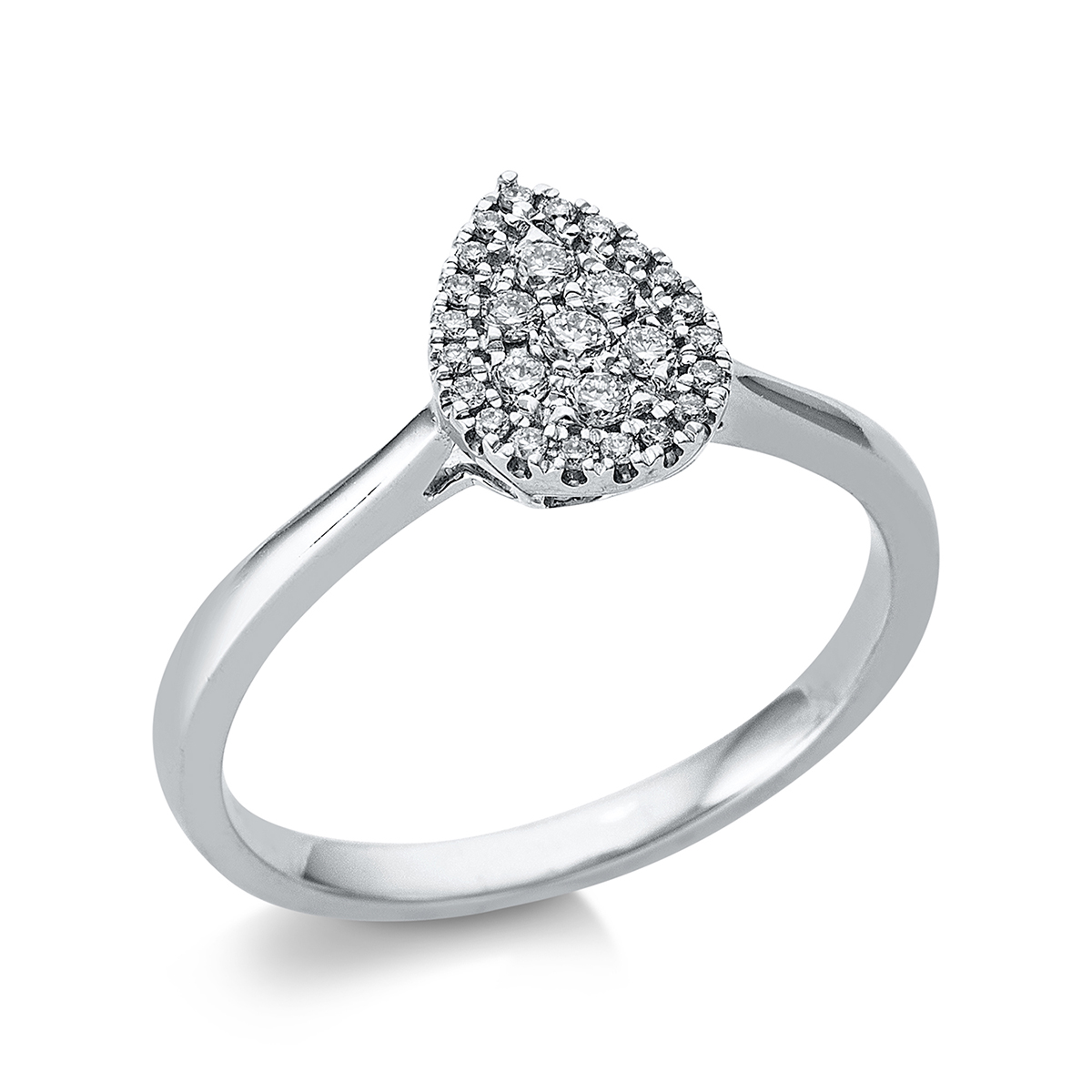 Ring 18 kt WG "Tropfen"