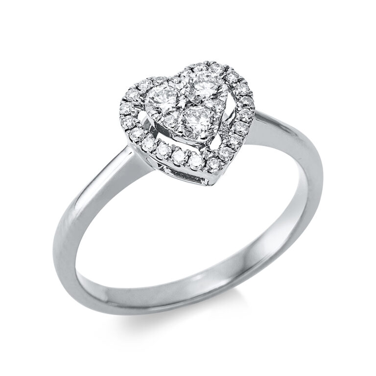 Ring 18 kt WG "Herz"
