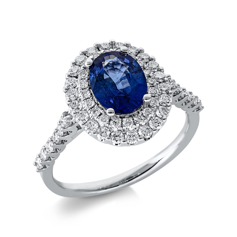 Ring 4er-Krappe 18 kt WG