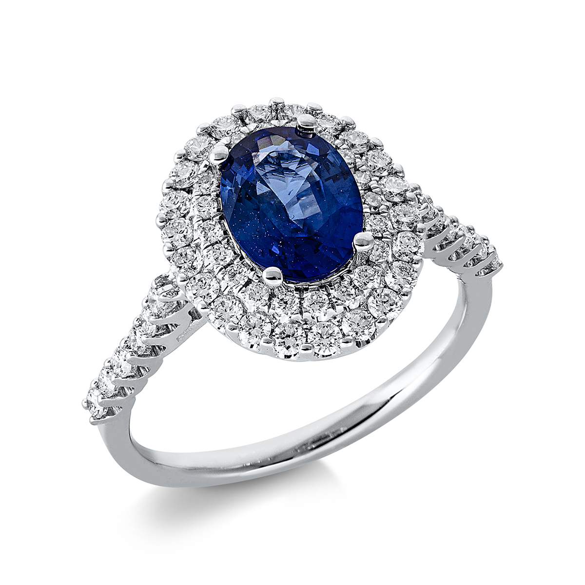 Ring 4er-Krappe 18 kt WG