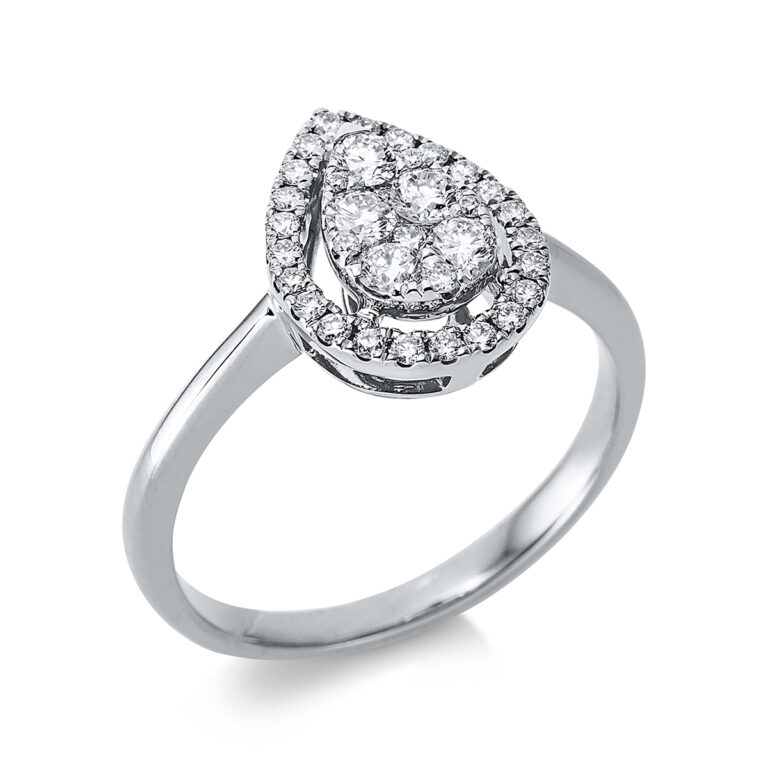 Ring 18 kt WG "Tropfen"