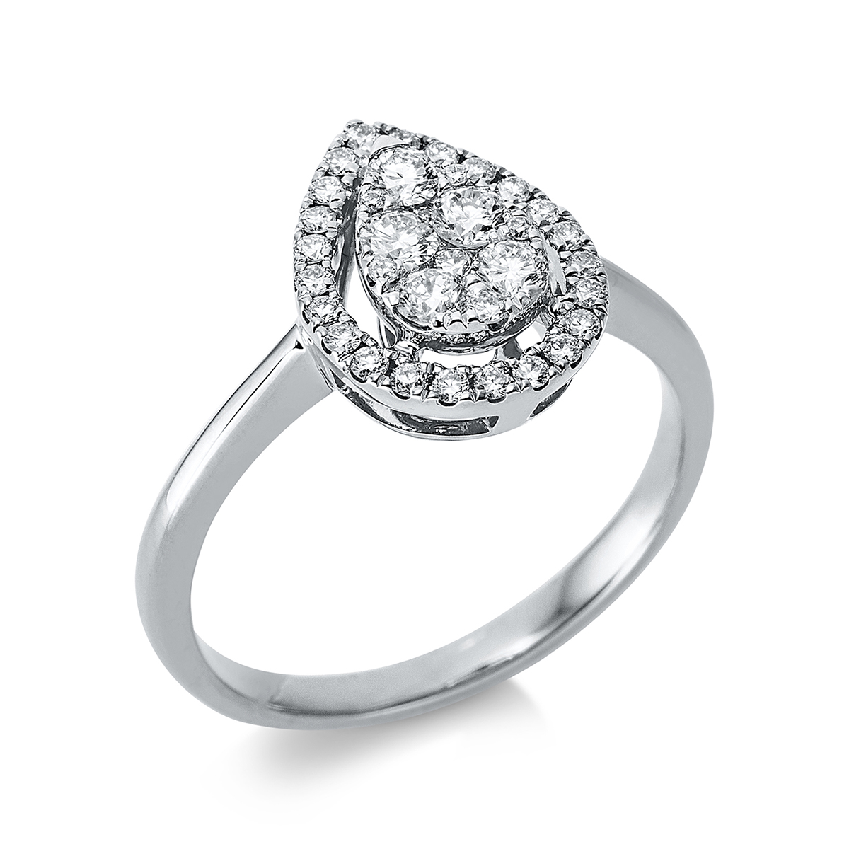 Ring 18 kt WG "Tropfen"
