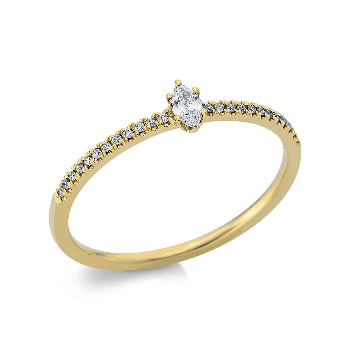 Ring 2er-Krappe 18 kt GG