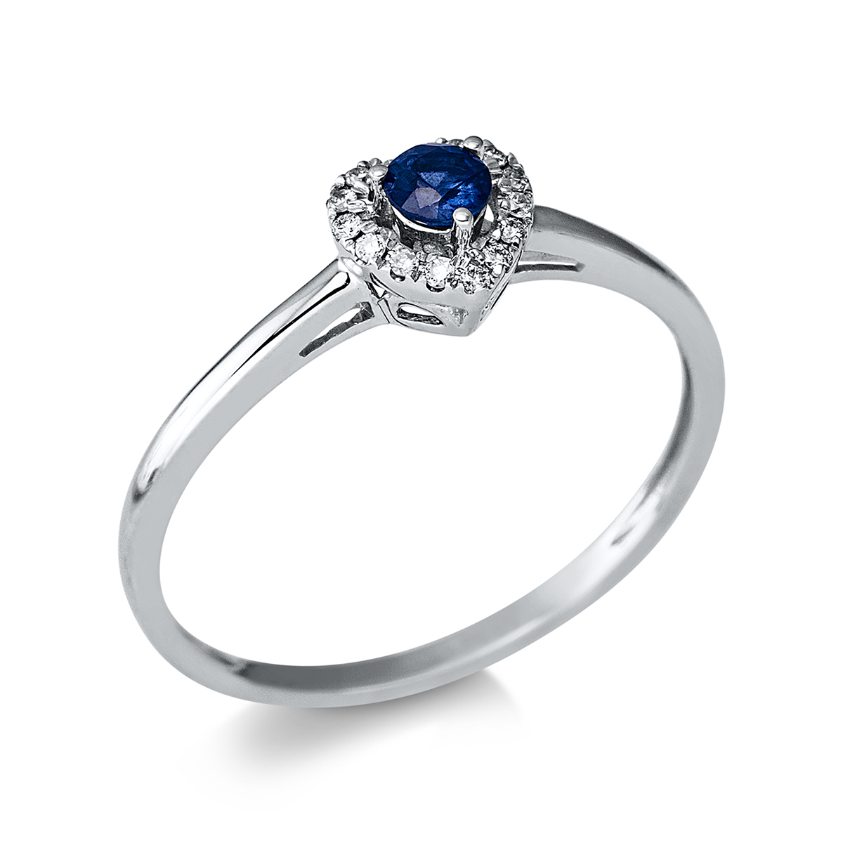Ring 18 kt WG "Herz"