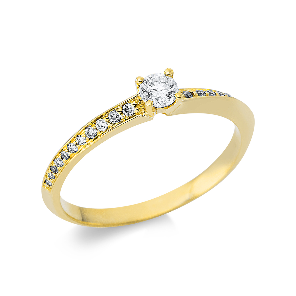Ring 4er-Krappe 18 kt GG
