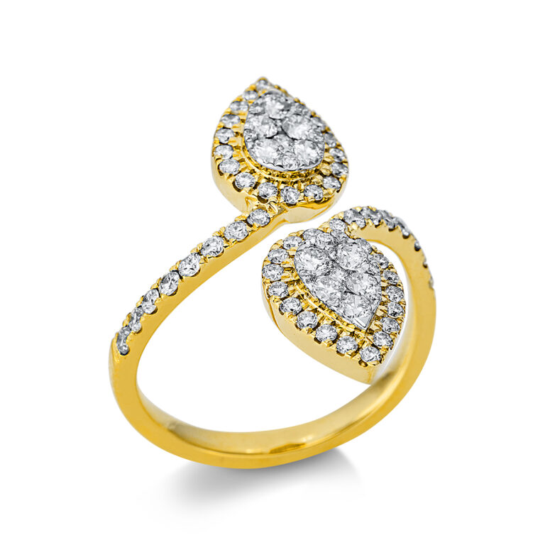 Ring 18 kt GG+WG "Tropfen"