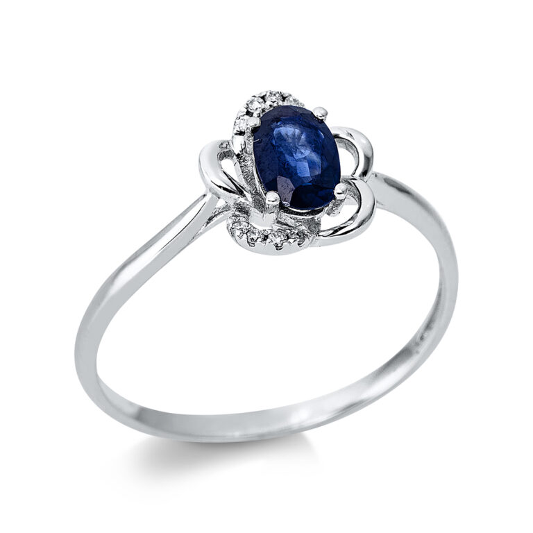 Ring 4er-Krappe 14 kt WG