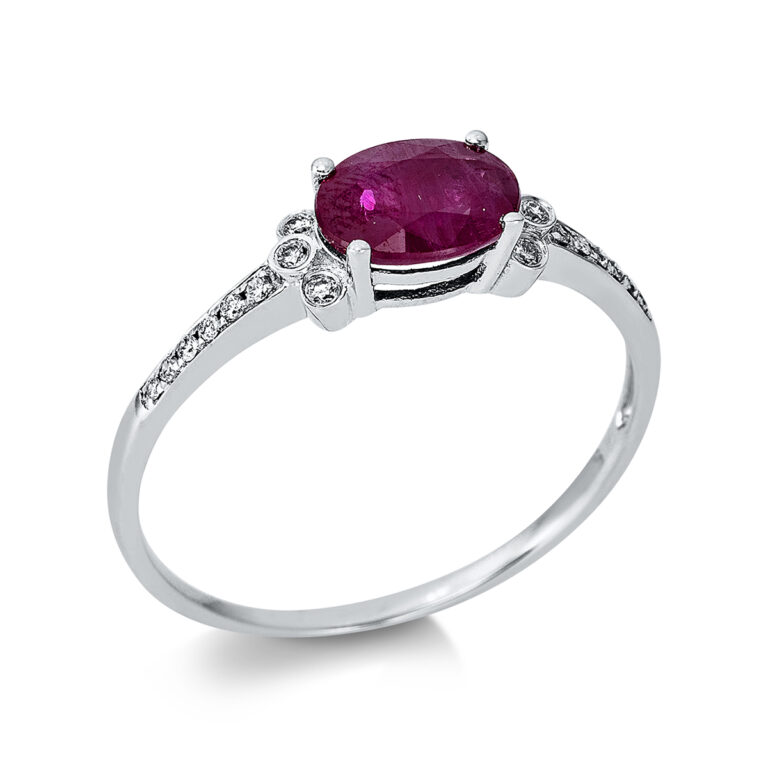 Ring 4er-Krappe 14 kt WG