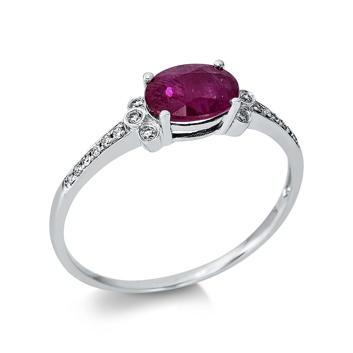 Ring 4er-Krappe 14 kt WG