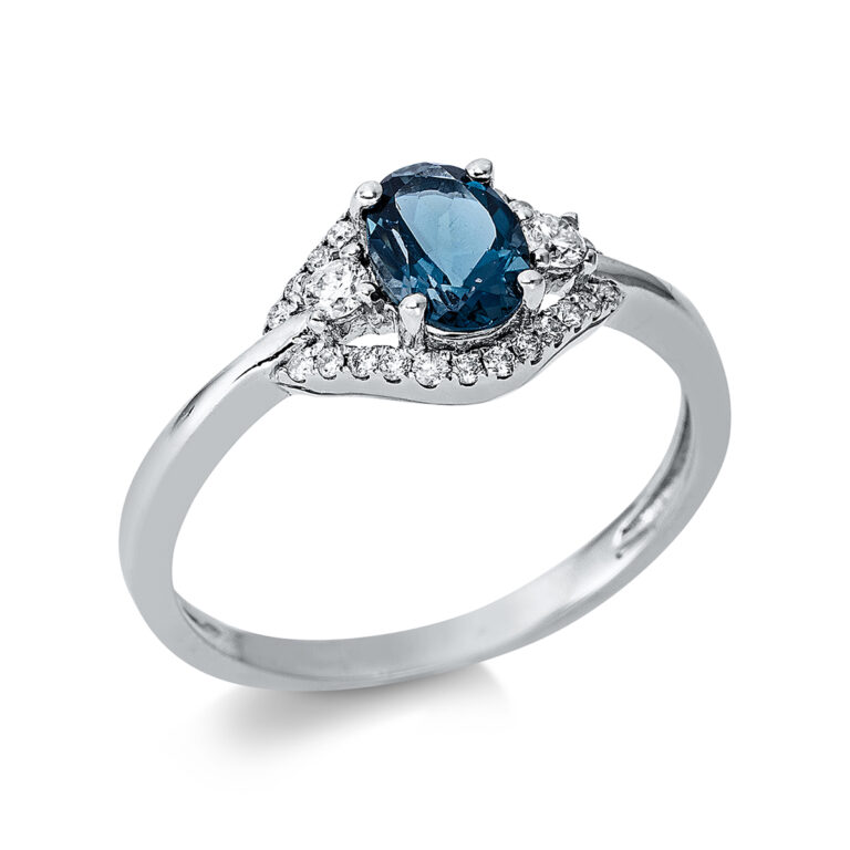 Ring 4er-Krappe 18 kt WG