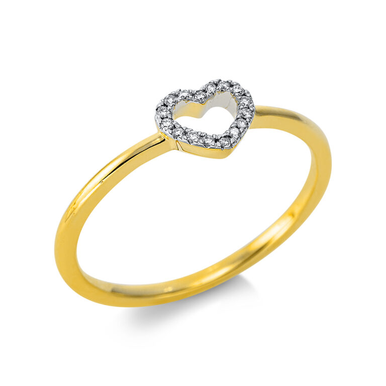 Ring 18 kt GG "Herz"