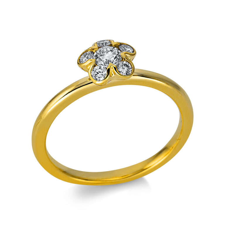 Ring 18 kt GG "Blume/Blumen"