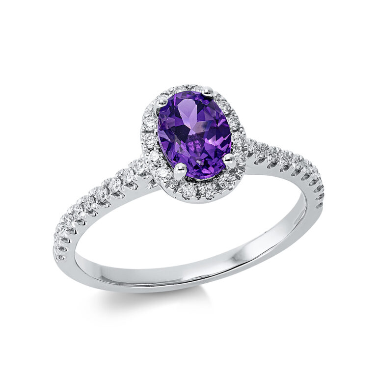 Ring 4er-Krappe 18 kt WG