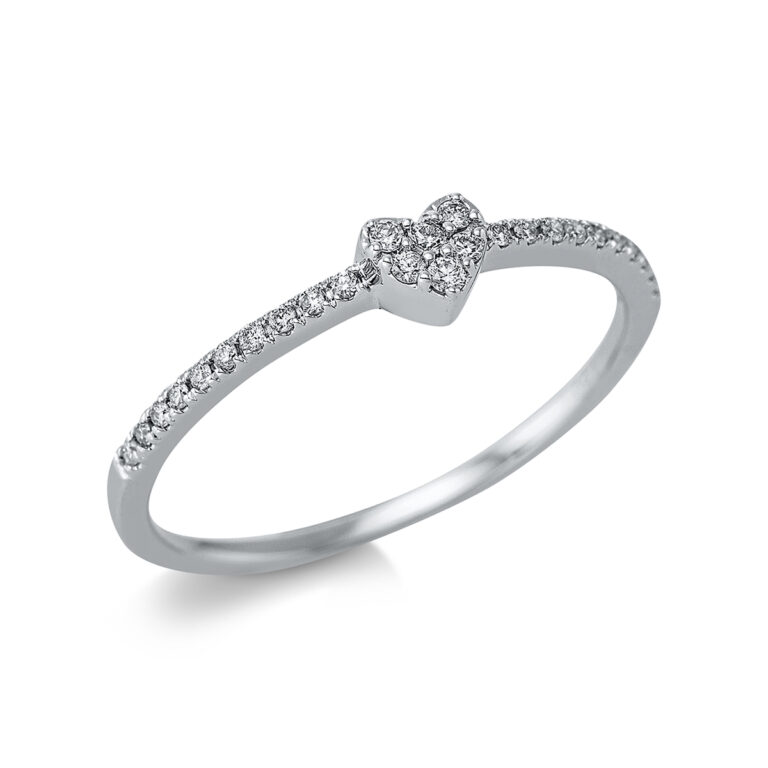 Ring 18 kt WG "Herz"