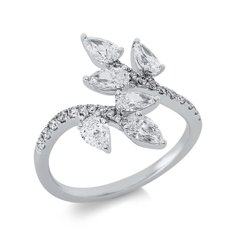 Ring 3er-Krappe 18 kt WG