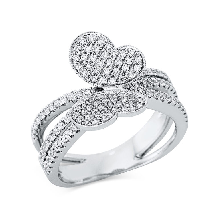 Ring 18 kt WG "Schmetterling"