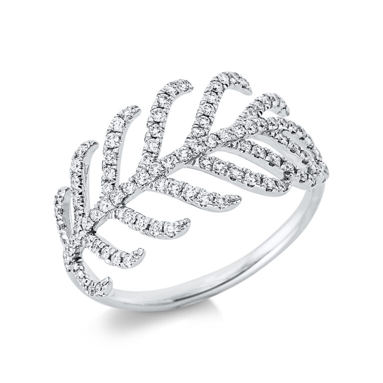 Ring 18 kt WG "Blatt"