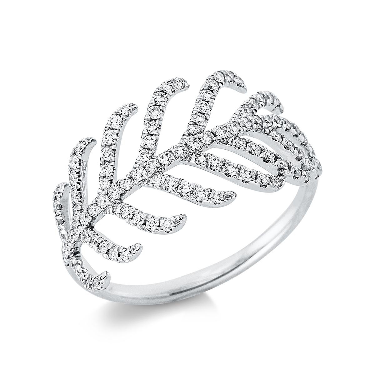 Ring 18 kt WG "Blatt"